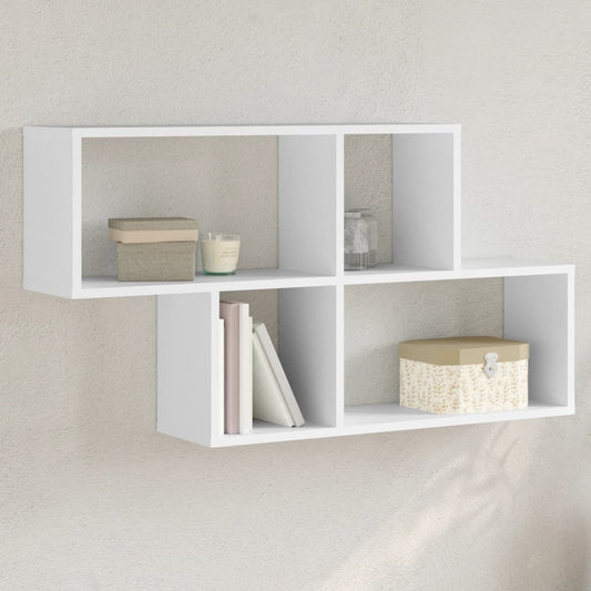 Wandregal Weiß 100x20x53 cm Holzwerkstoff - Premium Wandregale  - Just €54.14! Shop now at homesales4u
