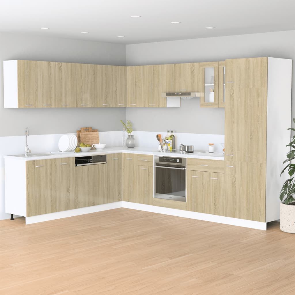Hängeschrank Lyon Sonoma-Eiche 80x31x60 cm Holzwerkstoff - Premium Küchenschränke  - Just €84.46! Shop now at homesales4u