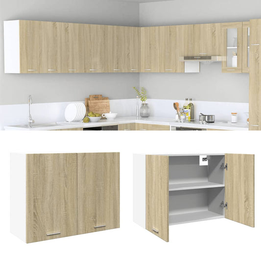 Hängeschrank Lyon Sonoma-Eiche 80x31x60 cm Holzwerkstoff - Premium Küchenschränke  - Just €84.46! Shop now at homesales4u