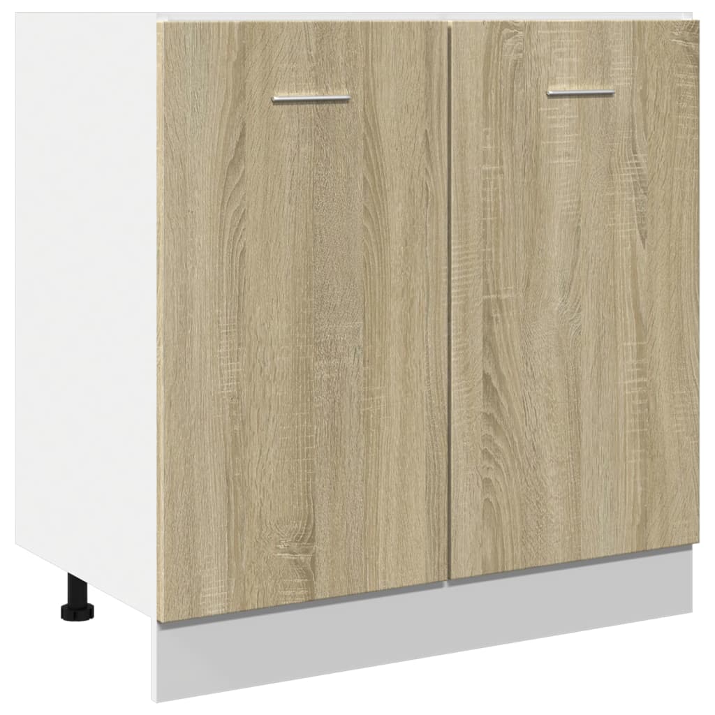 Unterschrank Lyon Sonoma-Eiche 80x46x81,5 cm Holzwerkstoff - Premium Küchenschränke  - Just €92.50! Shop now at homesales4u
