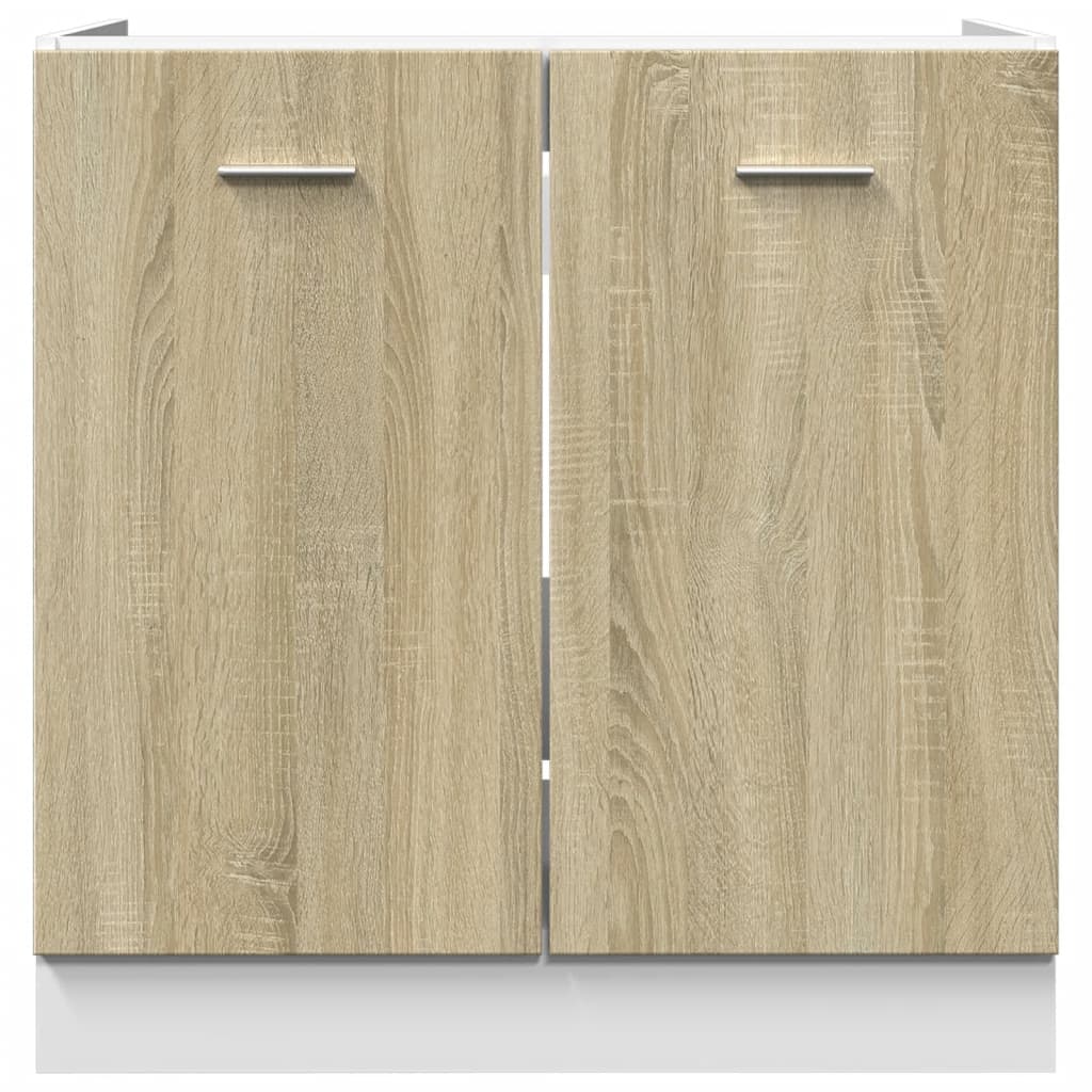 Unterschrank Lyon Sonoma-Eiche 80x46x81,5 cm Holzwerkstoff - Premium Küchenschränke  - Just €92.50! Shop now at homesales4u