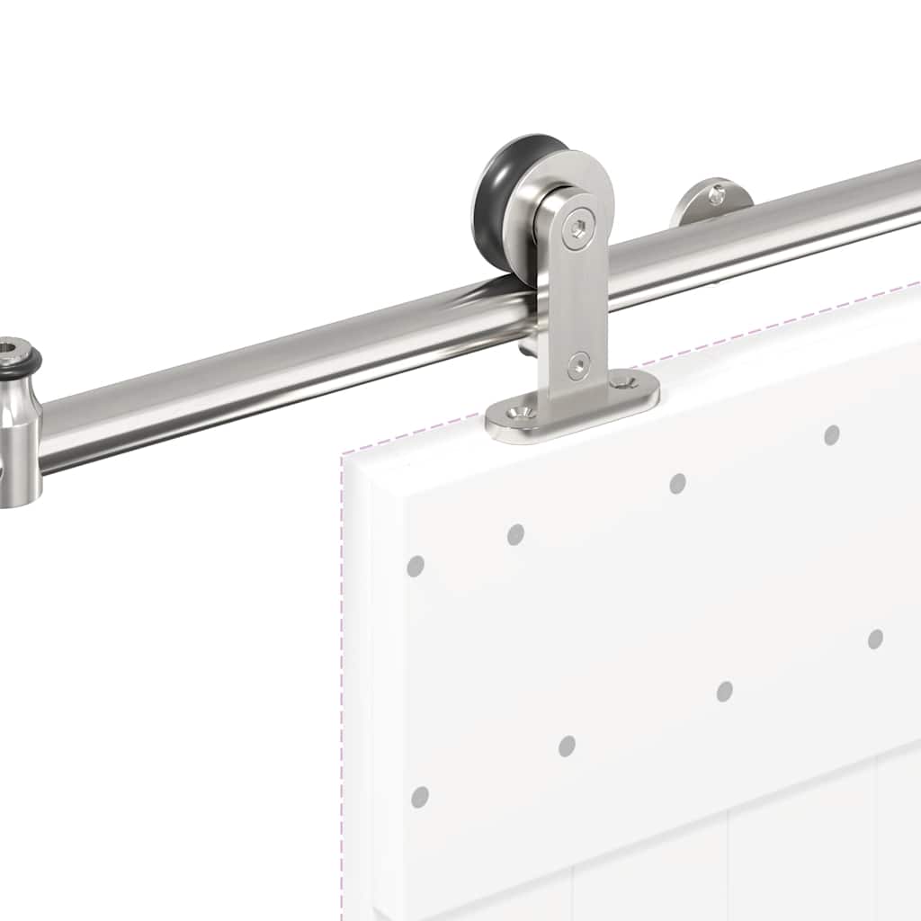 Schiebetür-Beschlagsatz 200 cm Edelstahl Silbern - Premium Türbeschläge & -klingeln  - Just €115.58! Shop now at homesales4u