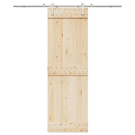 Schiebetür-Beschlagsatz 200 cm Edelstahl Silbern - Premium Türbeschläge & -klingeln  - Just €117.64! Shop now at homesales4u