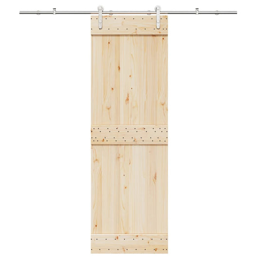 Schiebetür-Beschlagsatz 200 cm Edelstahl Silbern - Premium Türbeschläge & -klingeln  - Just €97.91! Shop now at homesales4u