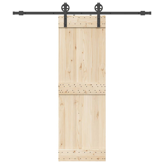 Schiebetürbeschlag-Set 200 cm Stahl Schwarz - Premium Türbeschläge & -klingeln  - Just €83.04! Shop now at homesales4u
