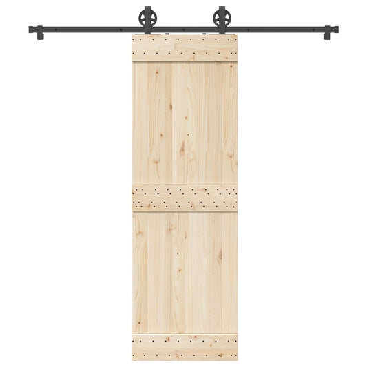 Schiebetürbeschlag-Set 200 cm Stahl Schwarz - Premium Türbeschläge & -klingeln  - Just €86.13! Shop now at homesales4u