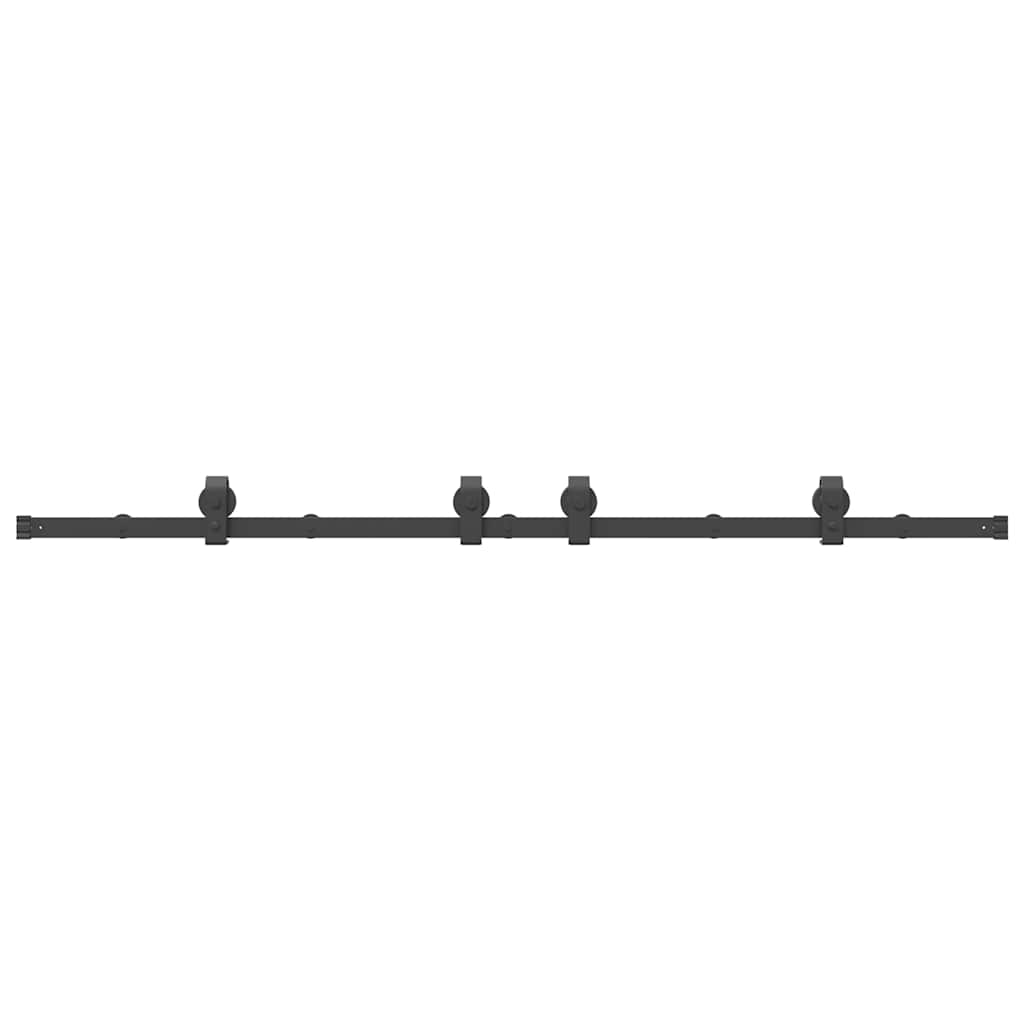 Schiebetürbeschlag-Set 183 cm Stahl Schwarz - Premium Türbeschläge & -klingeln  - Just €123.81! Shop now at homesales4u
