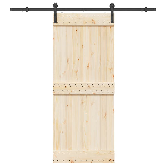 Schiebetürbeschlag-Set 183 cm Stahl Schwarz - Premium Türbeschläge & -klingeln  - Just €60.16! Shop now at homesales4u