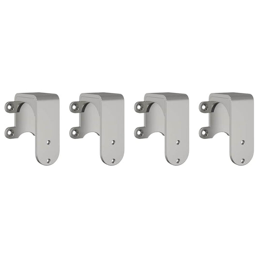 Scheunentür-Bypass-Halterungen für Rundschienen 4Stk. Edelstahl - Premium Türbeschläge & -klingeln  - Just €87.73! Shop now at homesales4u