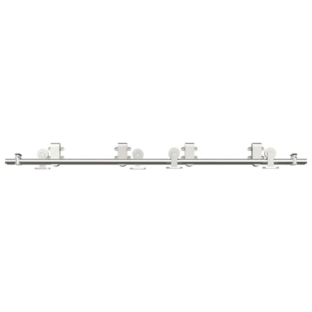 Schiebetür-Beschlagsatz 183 cm Edelstahl Silbern - Premium Türbeschläge & -klingeln  - Just €357.14! Shop now at homesales4u