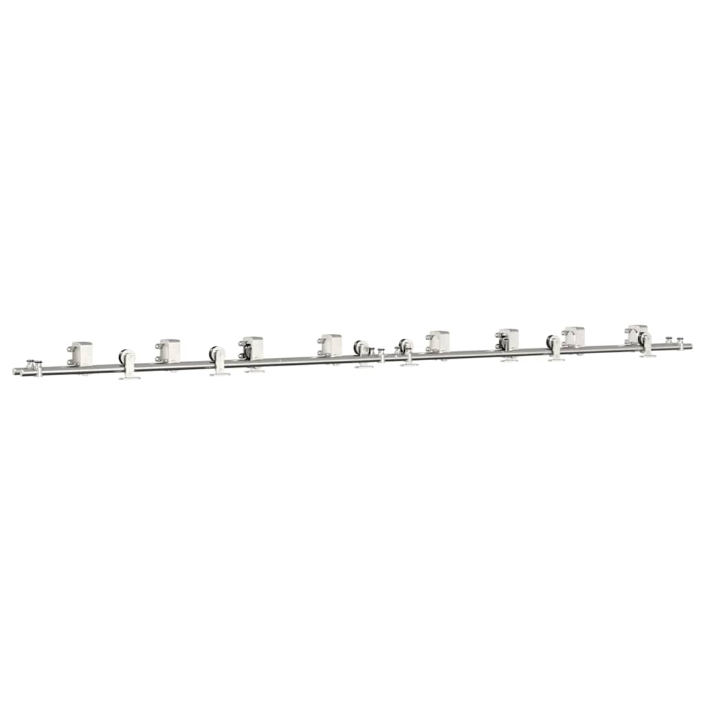 Schiebetür-Beschlagsatz 366 cm Edelstahl Silbern - Premium Türbeschläge & -klingeln  - Just €714.29! Shop now at homesales4u