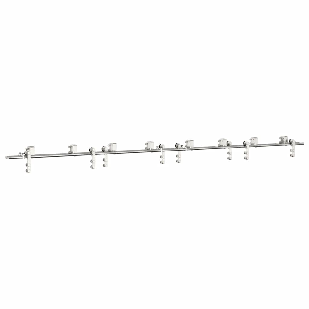 Schiebetür-Beschlagsatz 366 cm Edelstahl Silbern - Premium Türbeschläge & -klingeln  - Just €763.03! Shop now at homesales4u