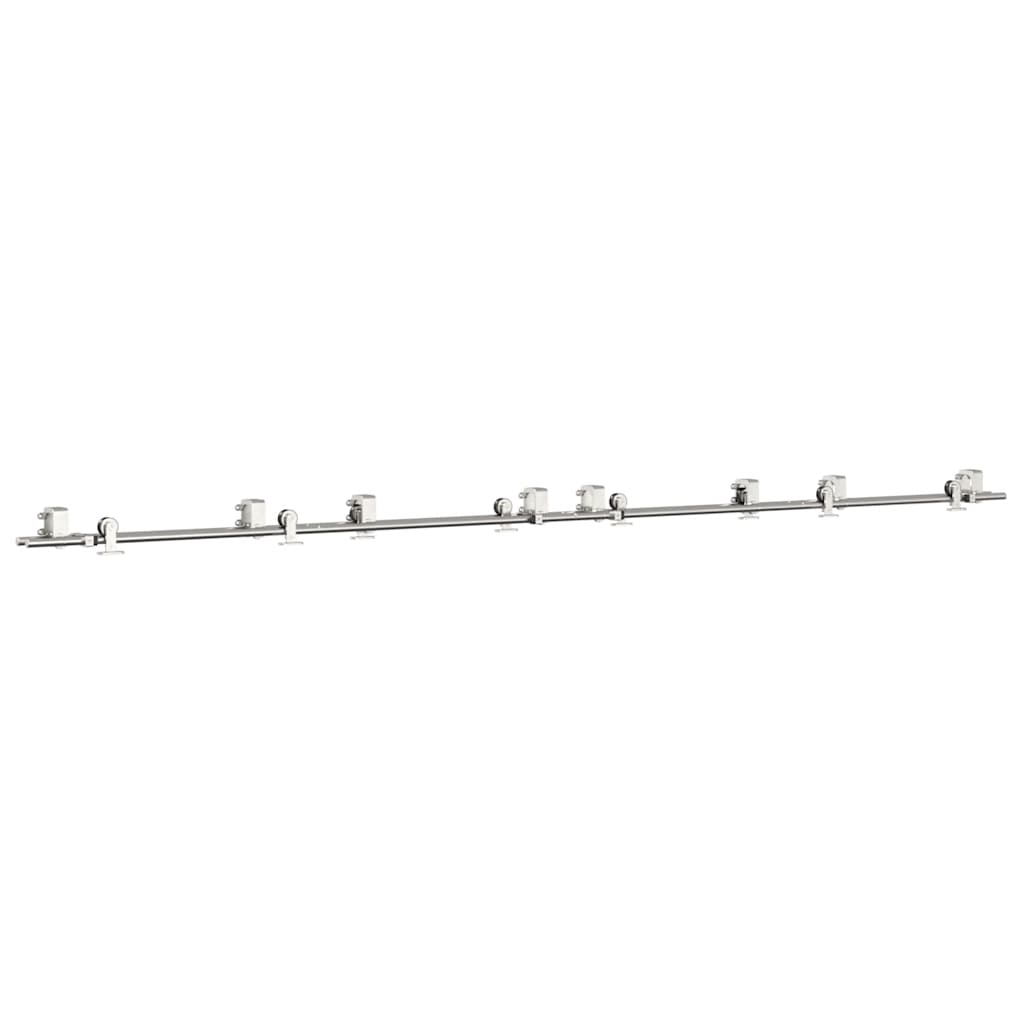 Schiebetür-Beschlagsatz 366 cm Edelstahl Silbern - Premium Türbeschläge & -klingeln  - Just €524.29! Shop now at homesales4u