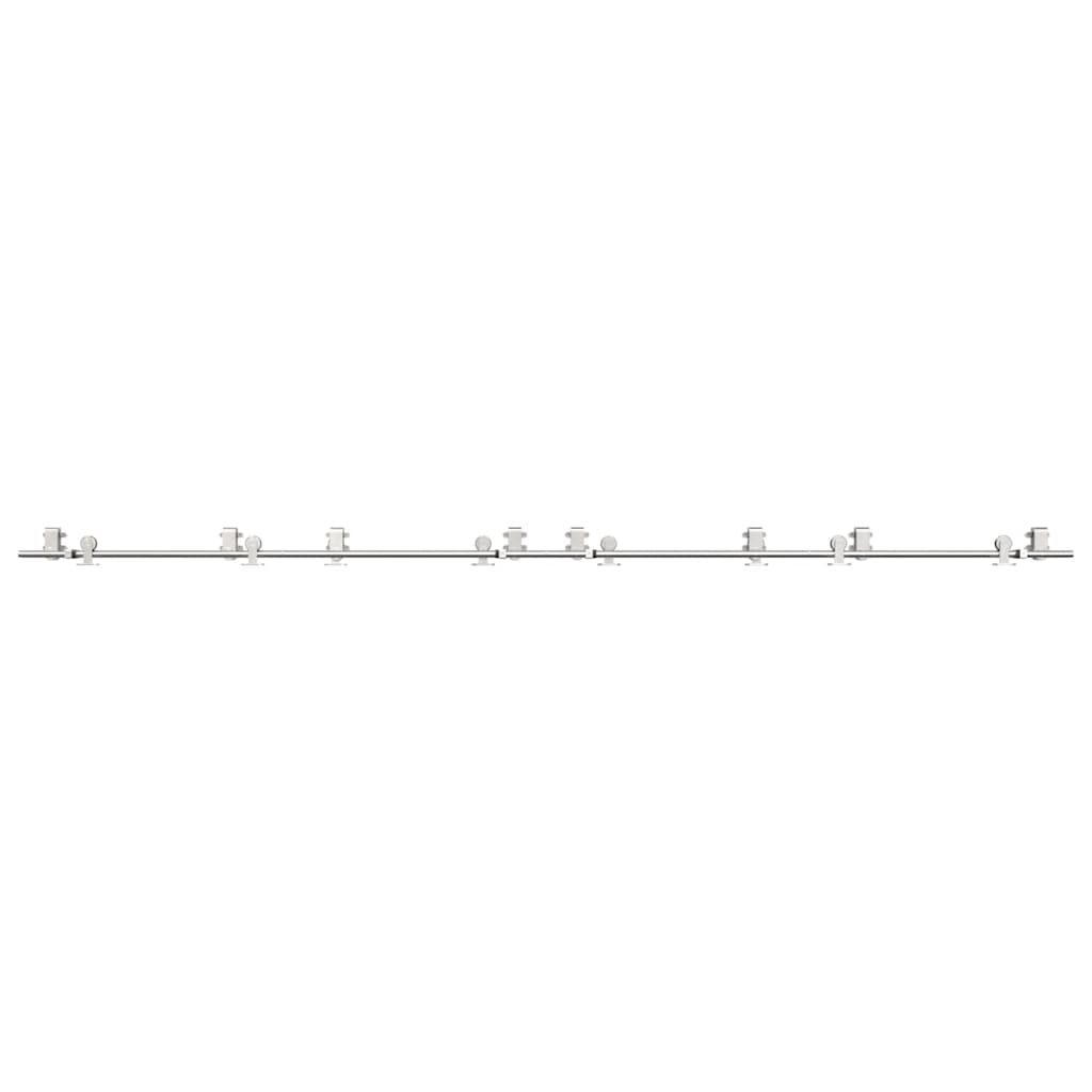Schiebetür-Beschlagsatz 366 cm Edelstahl Silbern - Premium Türbeschläge & -klingeln  - Just €524.29! Shop now at homesales4u