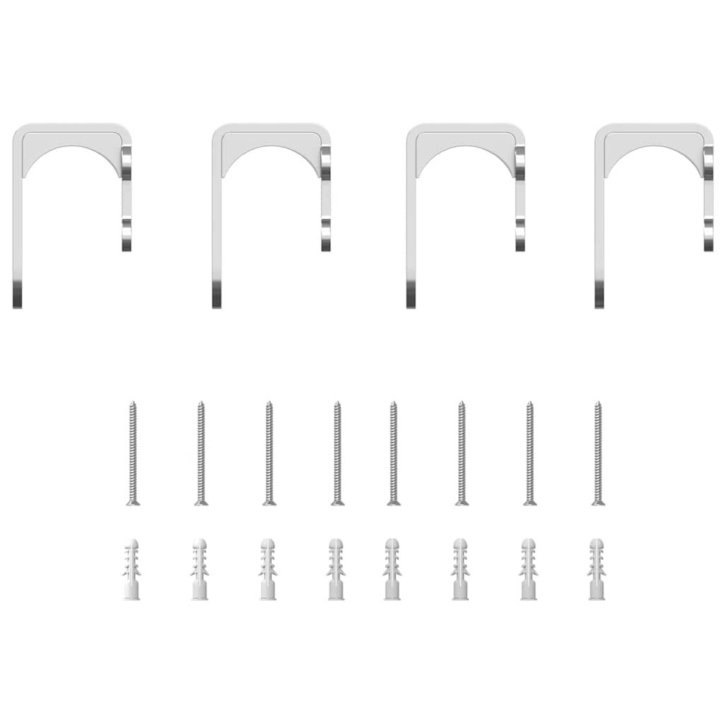 Schiebetür-Beschlagsatz 366 cm Edelstahl Silbern - Premium Türbeschläge & -klingeln  - Just €591.82! Shop now at homesales4u