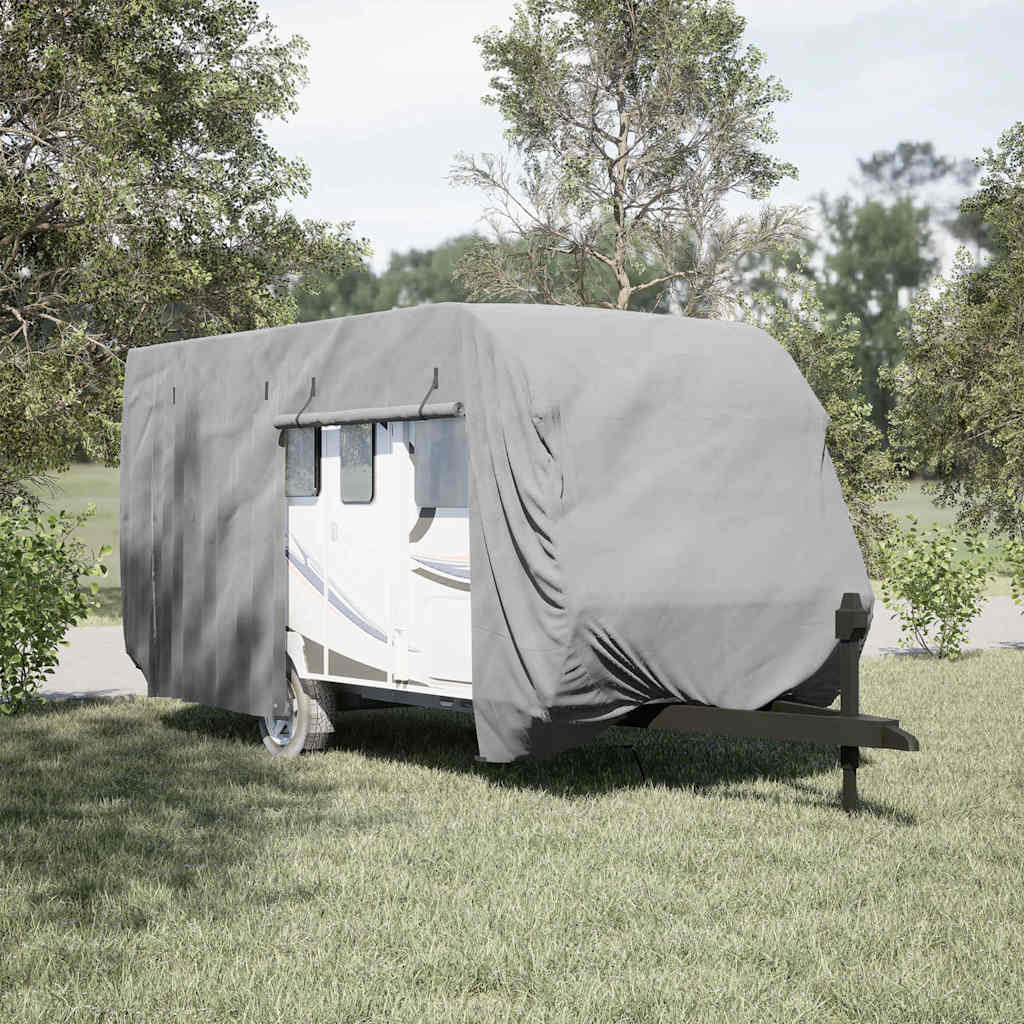 Schutzhülle für Wohnwagen Grau 460x250x220 cm Vliesstoff - Premium Kfz-Abdeckplanen  - Just €179.11! Shop now at homesales4u