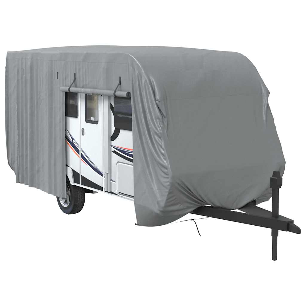 Schutzhülle für Wohnwagen Grau 670x250x220 cm Vliesstoff - Premium Kfz-Abdeckplanen  - Just €189.94! Shop now at homesales4u