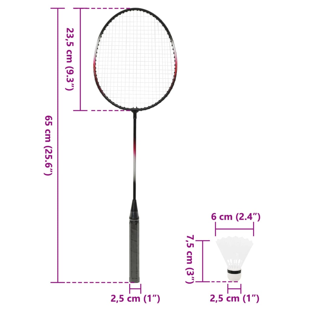 Badminton-Set mit 2 Schlägern, Netz & Tasche 292x30x152 cm - Premium Badmintonschläger & -Spielsets  - Just €84.46! Shop now at homesales4u