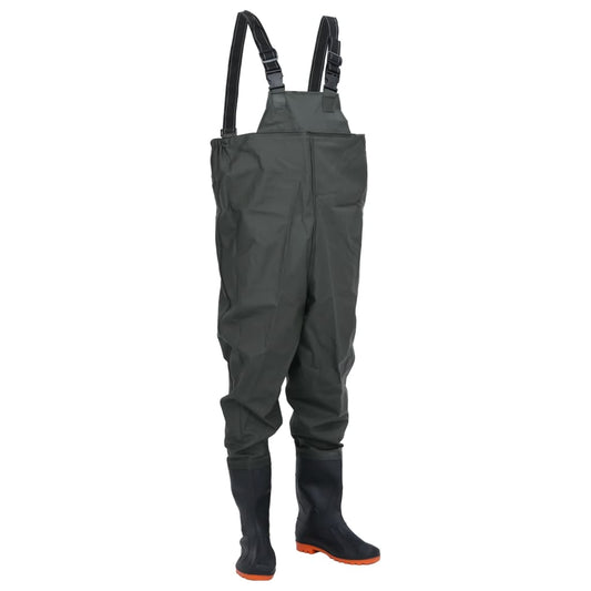 Wathose mit Stiefeln Dunkelgrün Größe 46 - Premium Wathosen für Angler & Jäger  - Just €47.89! Shop now at homesales4u