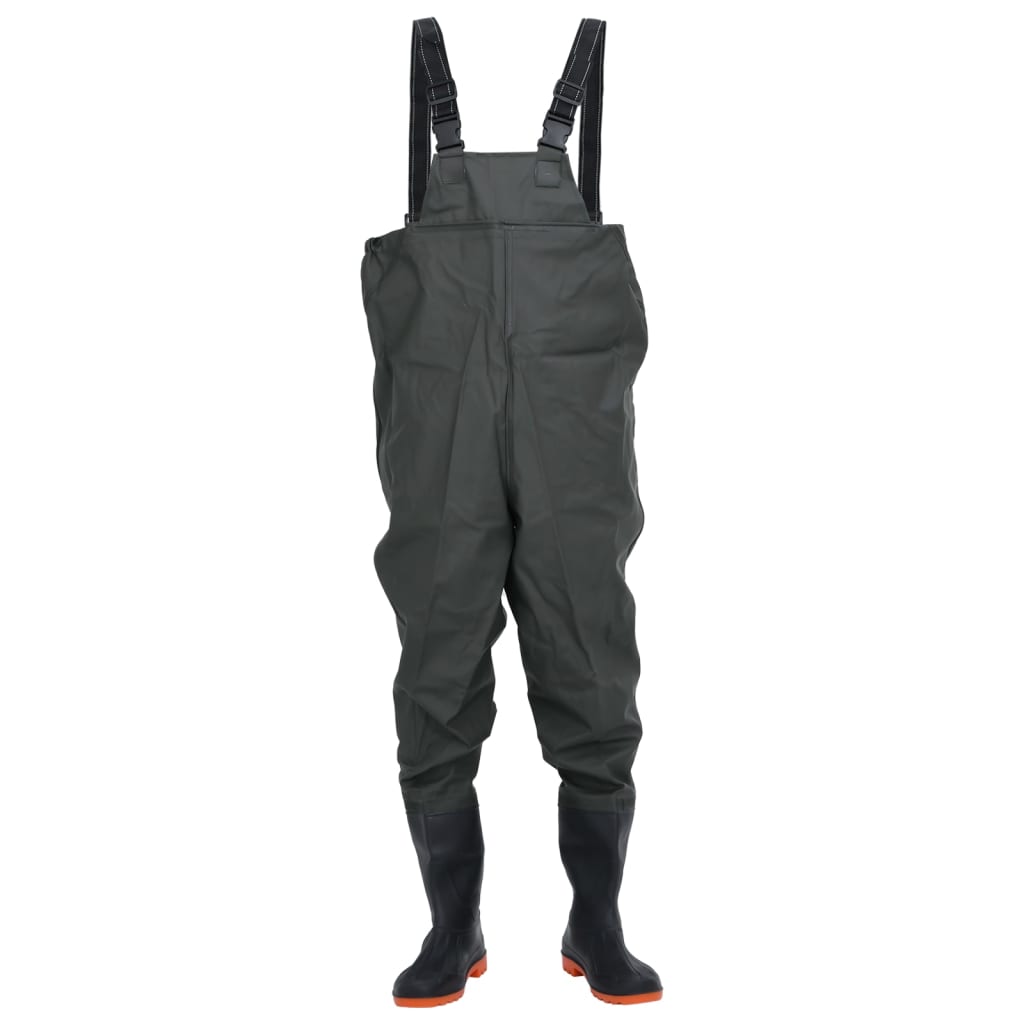 Wathose mit Stiefeln Dunkelgrün Größe 46 - Premium Wathosen für Angler & Jäger  - Just €47.89! Shop now at homesales4u