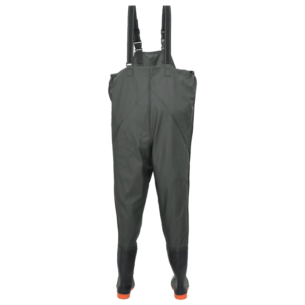 Wathose mit Stiefeln Dunkelgrün Größe 46 - Premium Wathosen für Angler & Jäger  - Just €47.89! Shop now at homesales4u