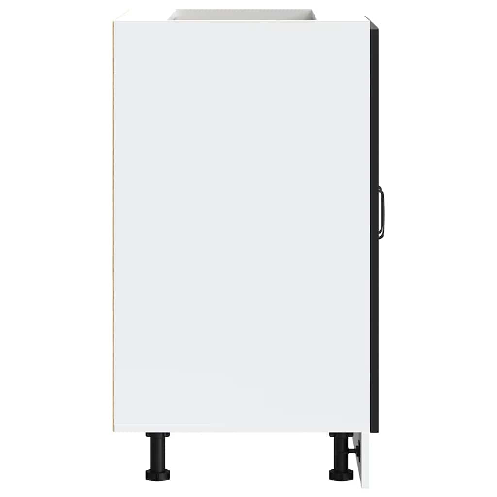 Spülenunterschrank Kalmar Schwarz 60x46x81,5 cm Holzwerkstoff - Premium Küchenschränke  - Just €92.29! Shop now at homesales4u