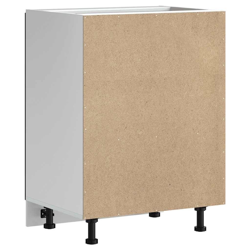 Spülenunterschrank Kalmar Schwarz 60x46x81,5 cm Holzwerkstoff - Premium Küchenschränke  - Just €92.29! Shop now at homesales4u