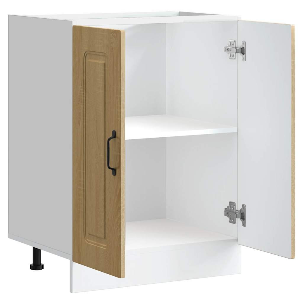 Spülenunterschrank Kalmar Sonoma-Eiche 60x46x81,5 cm - Premium Küchenschränke  - Just €92.25! Shop now at homesales4u