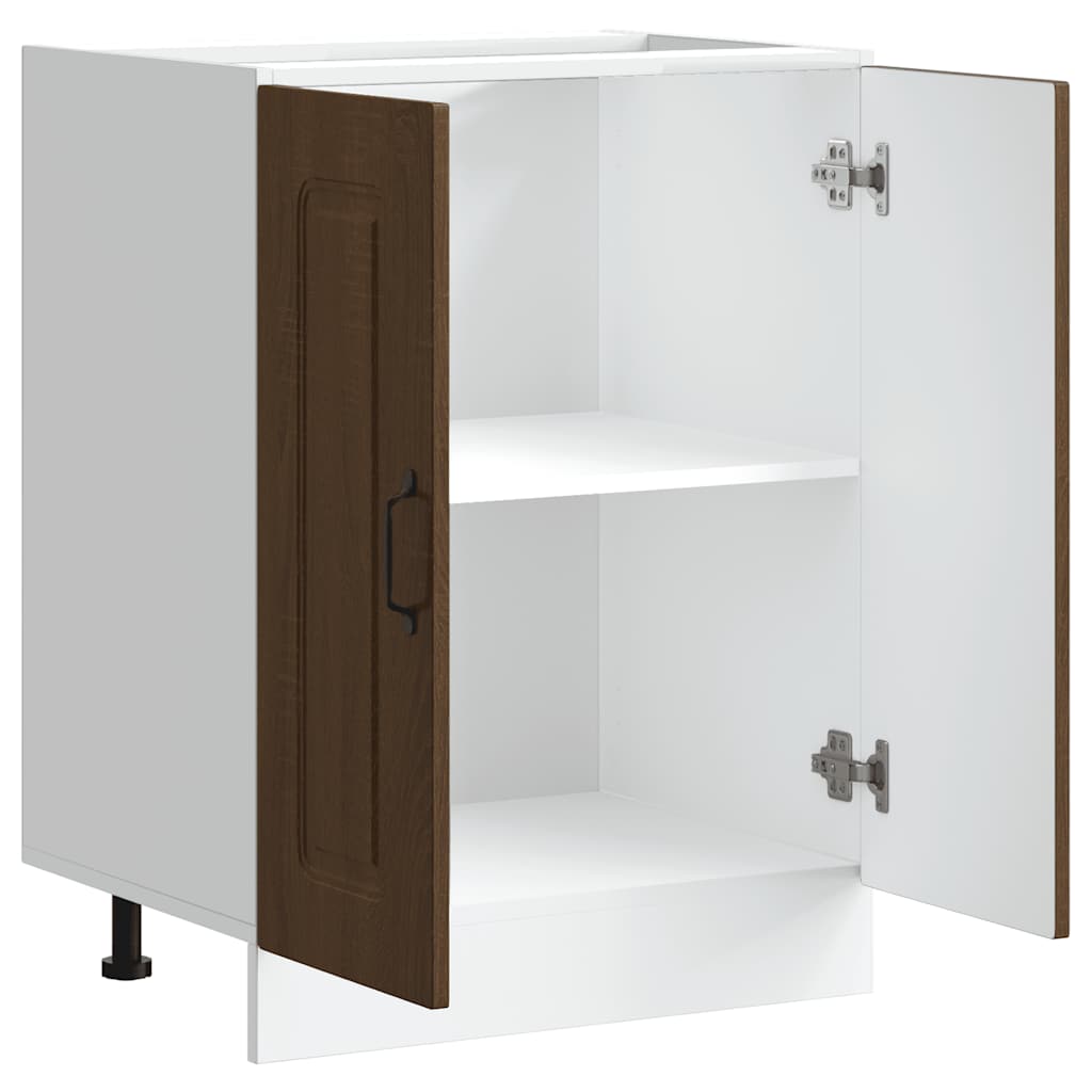 Spülenunterschrank Kalmar Braun Eichen-Optik 60x46x81,5 cm - Premium Küchenschränke  - Just €94.35! Shop now at homesales4u
