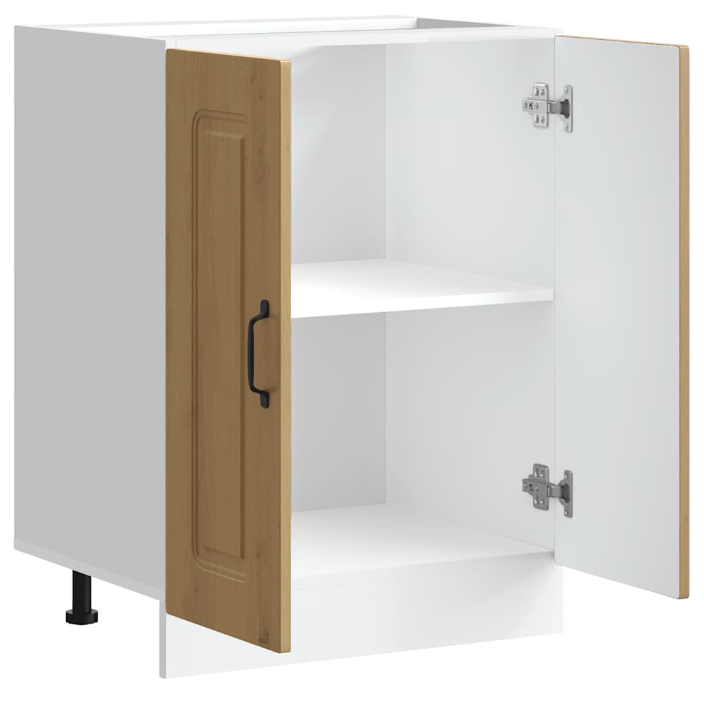 Spülenunterschrank Kalmar Artisan-Eiche 60x46x81,5 cm - Premium Küchenschränke  - Just €99.02! Shop now at homesales4u