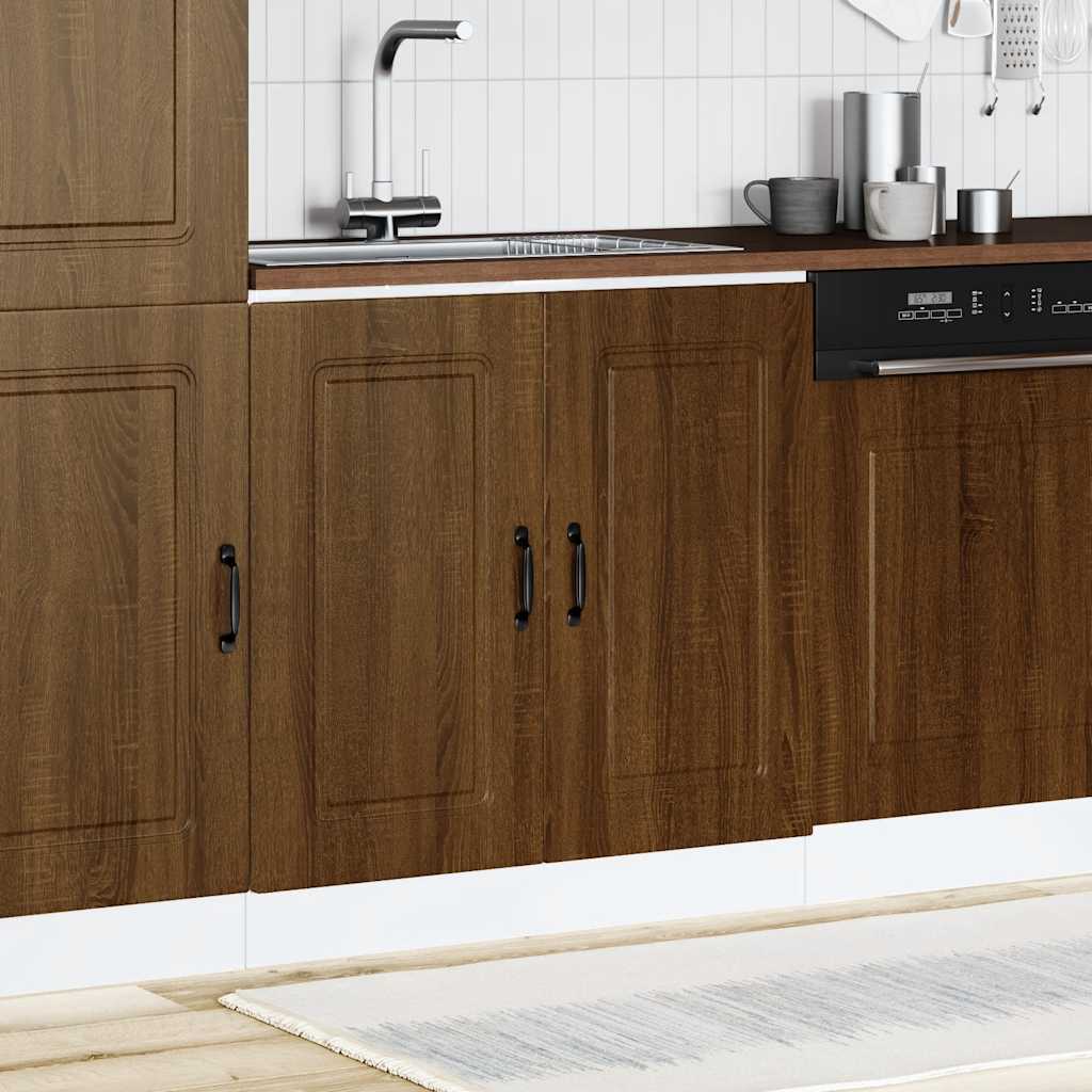 Spülenunterschrank Kalmar Braun Eichen-Optik 80x46x81,5 cm - Premium Küchenschränke  - Just €90.11! Shop now at homesales4u