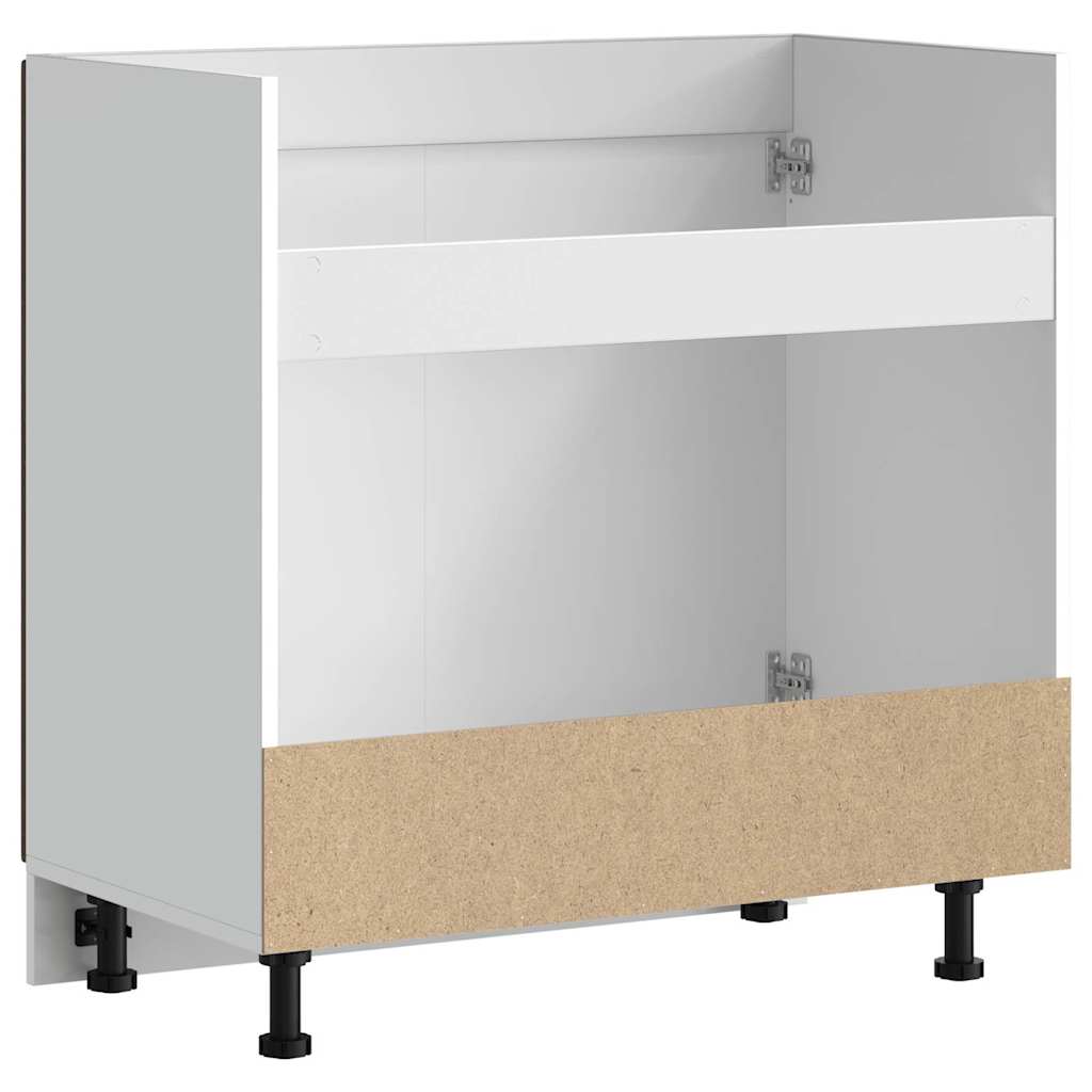 Spülenunterschrank Kalmar Braun Eichen-Optik 80x46x81,5 cm - Premium Küchenschränke  - Just €90.11! Shop now at homesales4u