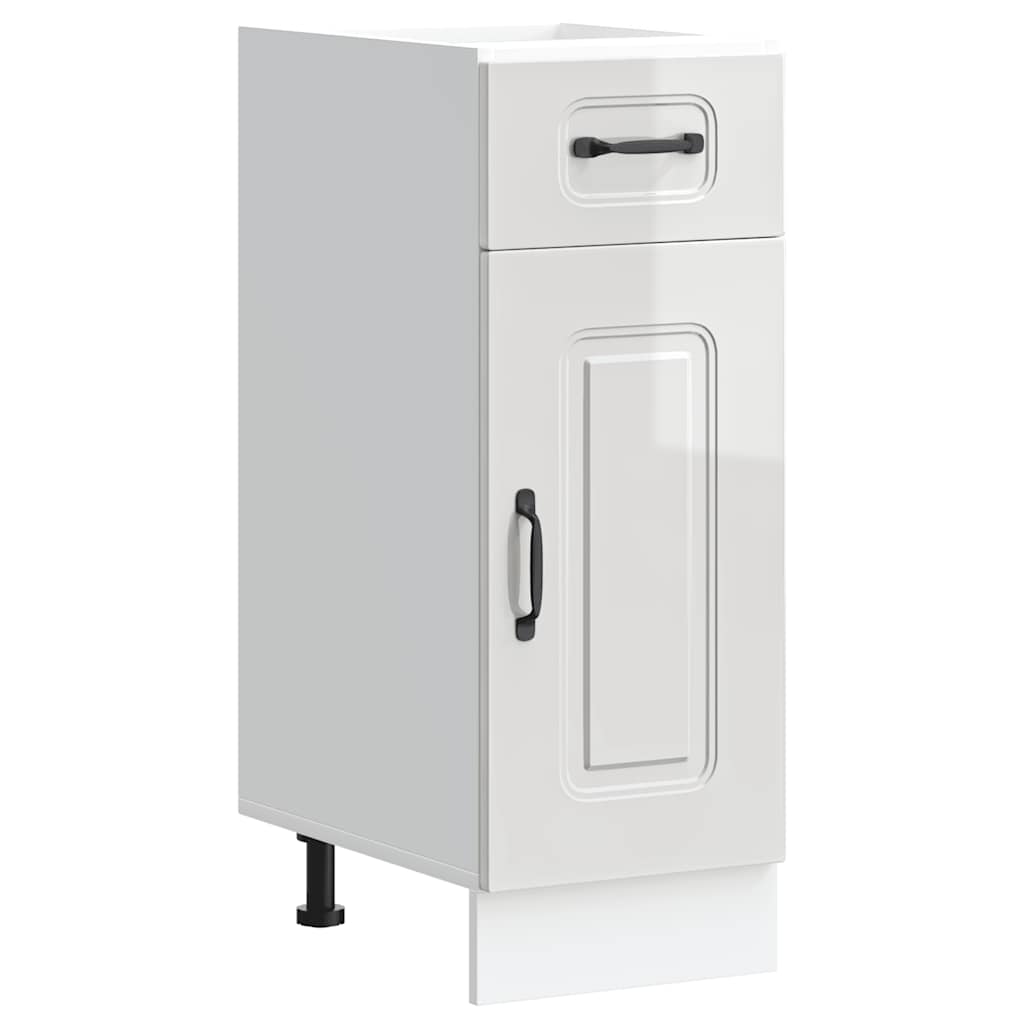 Küchenunterschrank Kalmar Hochglanz-Weiß Holzwerkstoff - Premium Küchenschränke  - Just €87.30! Shop now at homesales4u
