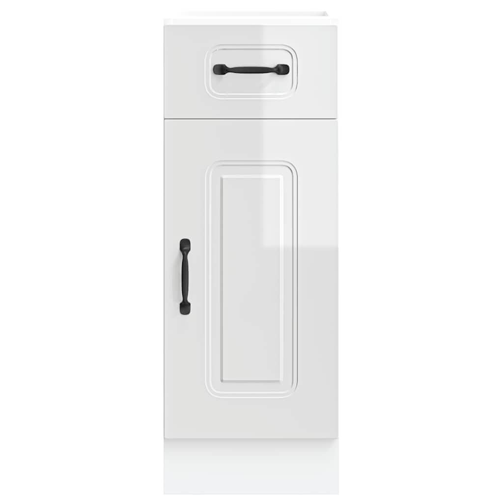 Küchenunterschrank Kalmar Hochglanz-Weiß Holzwerkstoff - Premium Küchenschränke  - Just €87.30! Shop now at homesales4u