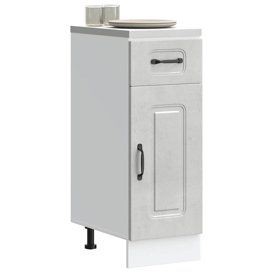 Küchenunterschrank Kalmar Betongrau Holzwerkstoff - Premium Küchenschränke  - Just €76.19! Shop now at homesales4u