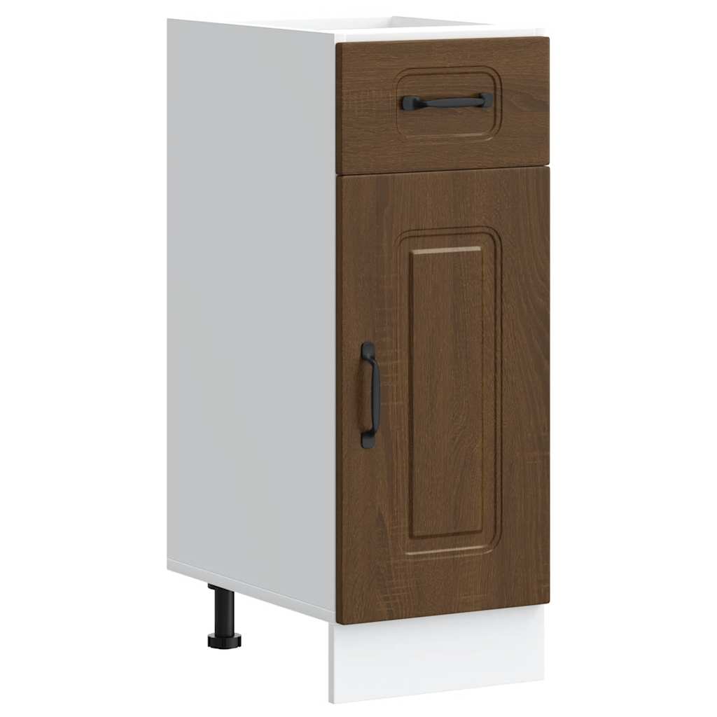 Küchenunterschrank Kalmar Braun Eichen-Optik Holzwerkstoff - Premium Küchenschränke  - Just €71.99! Shop now at homesales4u