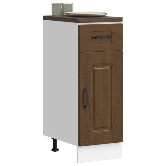 Küchenunterschrank Kalmar Braun Eichen-Optik Holzwerkstoff - Premium Küchenschränke  - Just €71.99! Shop now at homesales4u