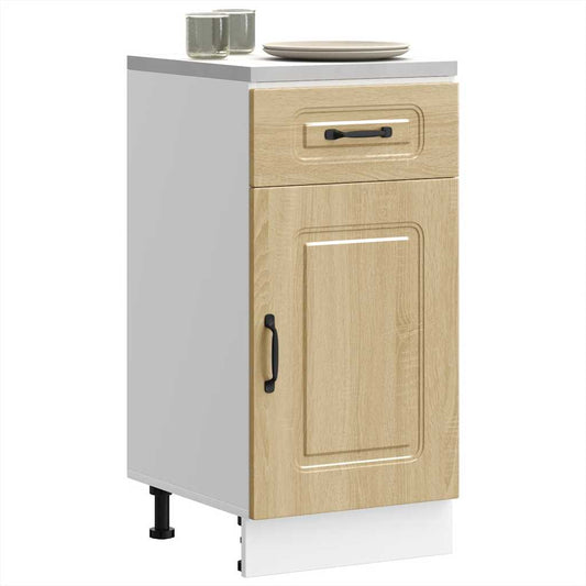 Küchenunterschrank Kalmar Sonoma-Eiche Holzwerkstoff - Premium Küchenschränke  - Just €89.61! Shop now at homesales4u