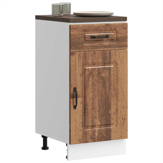 Küchenunterschrank Kalmar Altholz-Optik Holzwerkstoff - Premium Küchenschränke  - Just €92.54! Shop now at homesales4u