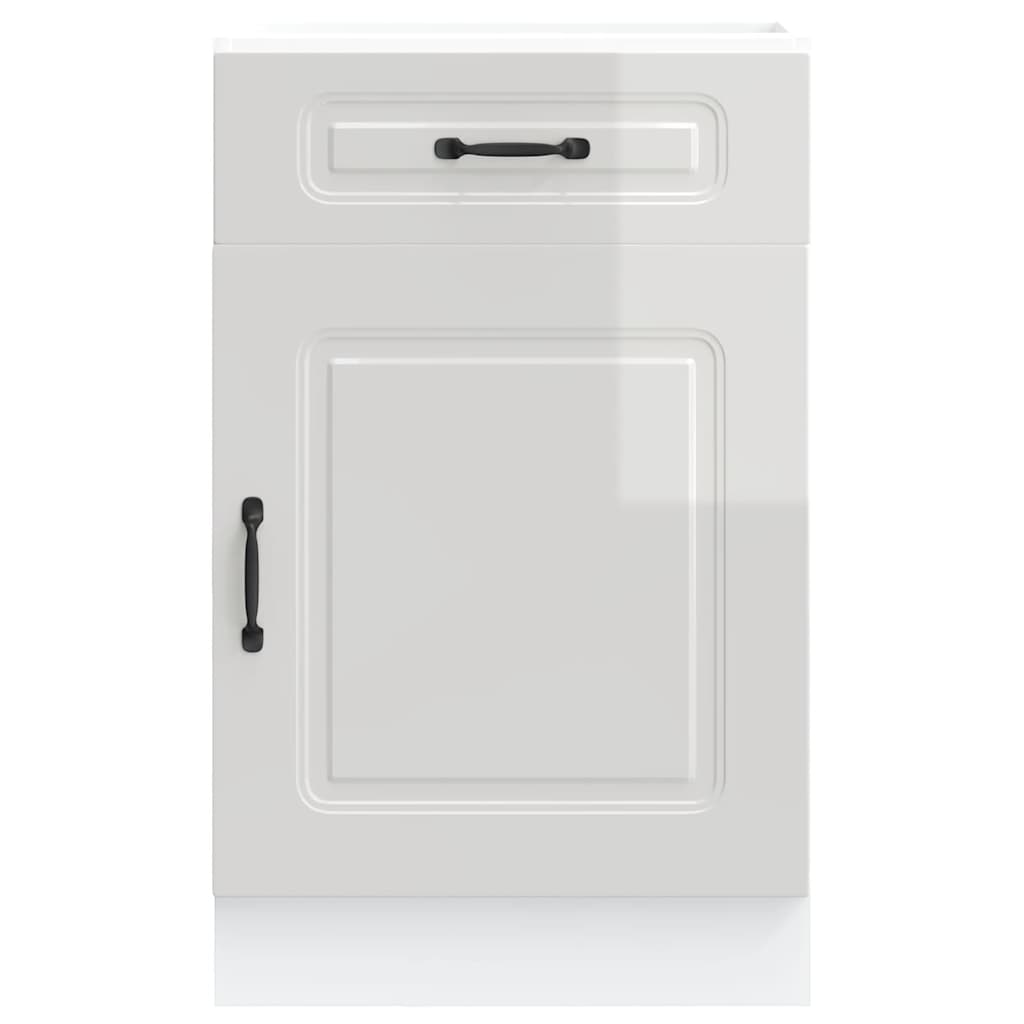 Küchenunterschrank Kalmar Hochglanz-Weiß Holzwerkstoff - Premium Küchenschränke  - Just €127.44! Shop now at homesales4u