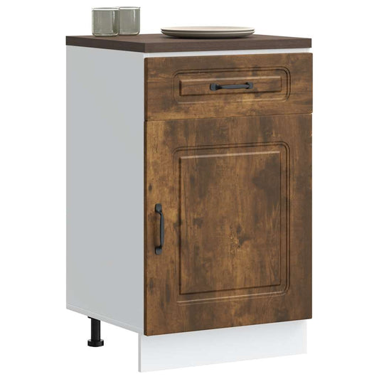 Küchenunterschrank Kalmar Räuchereiche Holzwerkstoff - Premium Küchenschränke  - Just €118.45! Shop now at homesales4u