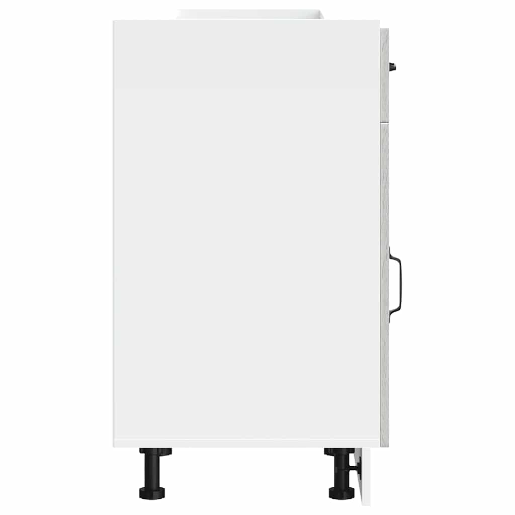 Küchenunterschrank Kalmar Grau Sonoma Holzwerkstoff - Premium Küchenschränke  - Just €118.80! Shop now at homesales4u