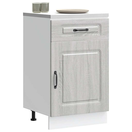 Küchenunterschrank Kalmar Grau Sonoma Holzwerkstoff - Premium Küchenschränke  - Just €118.80! Shop now at homesales4u