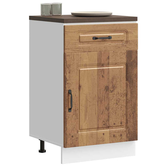 Küchenunterschrank Kalmar Altholz-Optik Holzwerkstoff - Premium Küchenschränke  - Just €118.65! Shop now at homesales4u