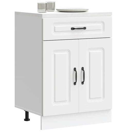 Küchenunterschrank Kalmar Weiß Holzwerkstoff - Premium Küchenschränke  - Just €106.07! Shop now at homesales4u