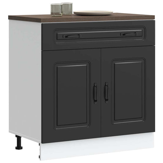 Küchenunterschrank Kalmar Schwarz Holzwerkstoff - Premium Küchenschränke  - Just €129.28! Shop now at homesales4u