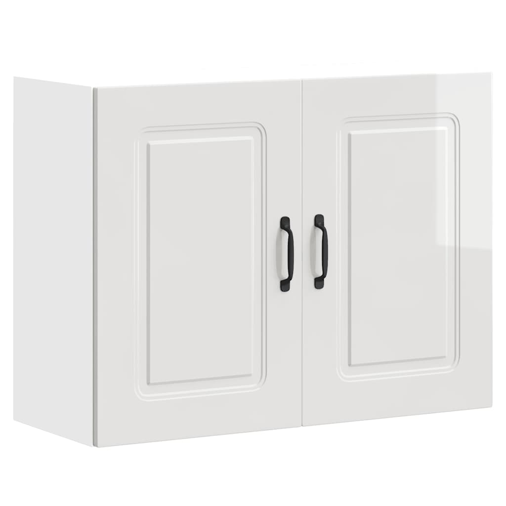 Küchen-Hängeschrank Kalmar Hochglanz-Weiß Holzwerkstoff - Premium Küchenschränke  - Just €97.04! Shop now at homesales4u
