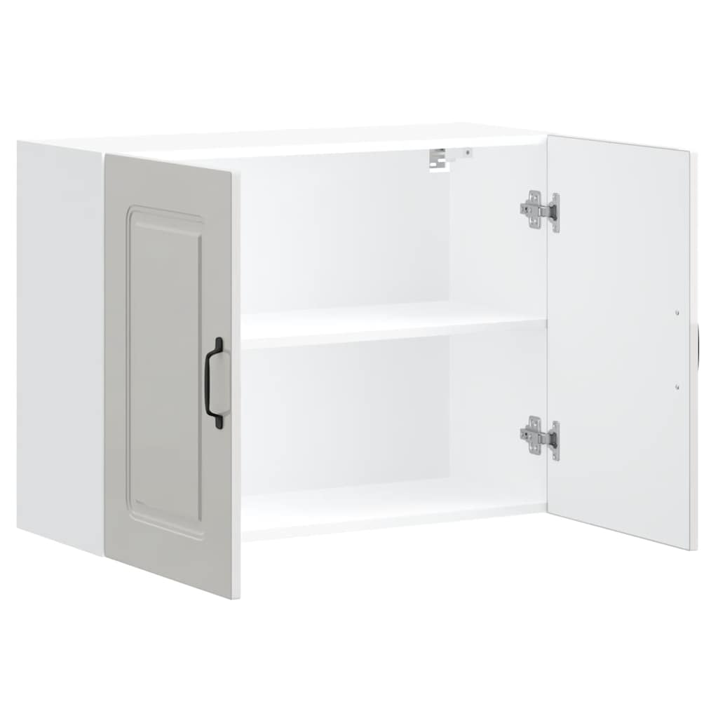 Küchen-Hängeschrank Kalmar Hochglanz-Weiß Holzwerkstoff - Premium Küchenschränke  - Just €97.04! Shop now at homesales4u