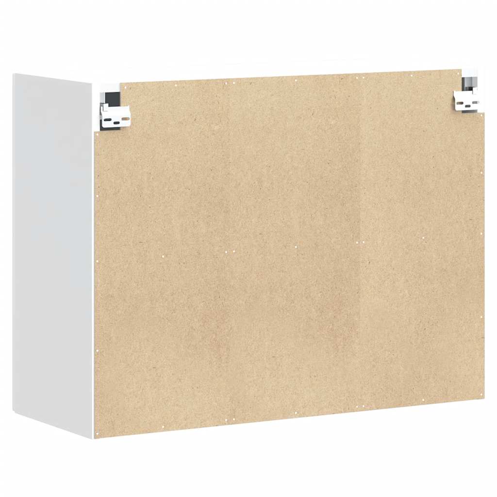 Küchen-Hängeschrank Kalmar Hochglanz-Weiß Holzwerkstoff - Premium Küchenschränke  - Just €97.04! Shop now at homesales4u