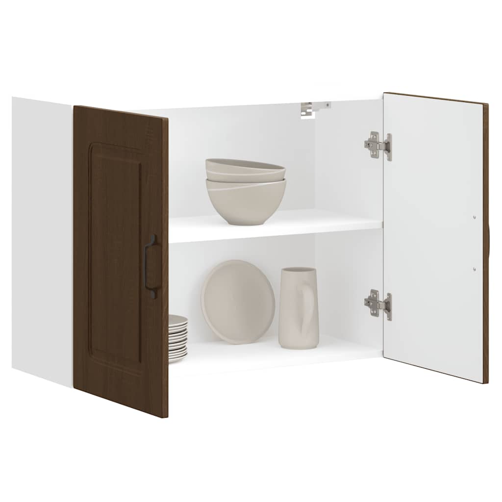 Küchen-Hängeschrank Kalmar Braun Eichen-Optik Holzwerkstoff - Premium Küchenschränke  - Just €90.05! Shop now at homesales4u